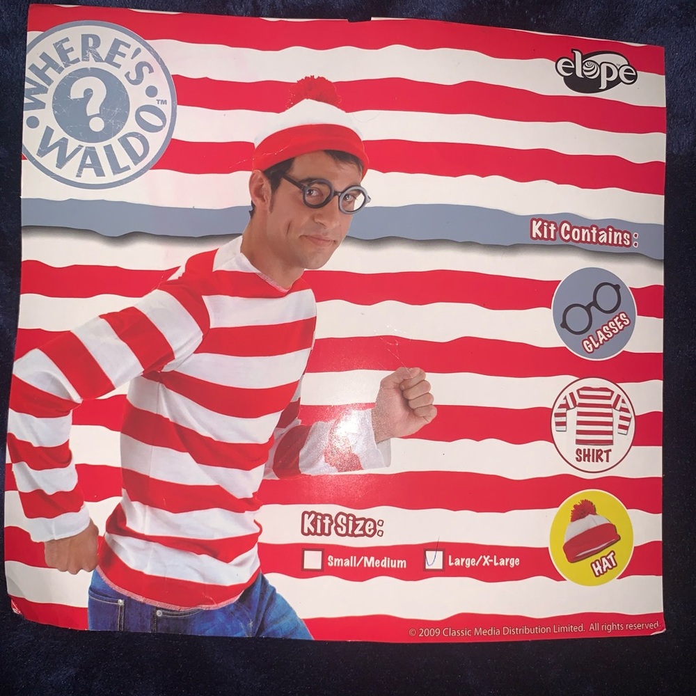 Where's Waldo Adult Men’s Costume